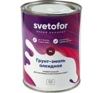 Грунт-эмаль Светофор D4 шоколад 8017 0,9кг ЗОР00005237