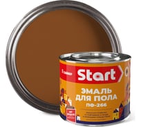 Эмаль для пола ПФ-266 Start желто-коричневая, 1.8 кг 4690681030609