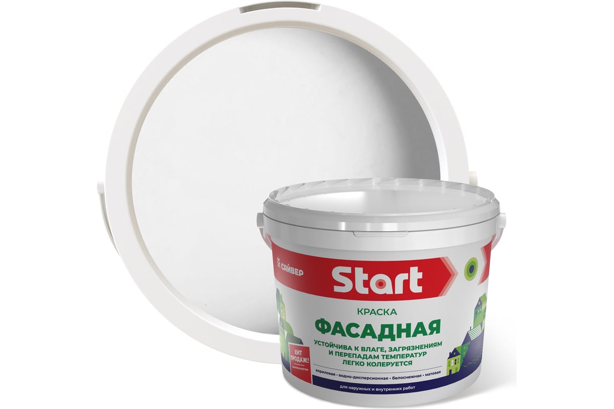 Фасадная акриловая краска Start 14 кг 4607074779656 - выгодная цена ...