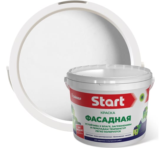 Фасадная акриловая краска Start 14 кг 4607074779656