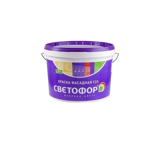Краска Светофор F25Z фасадная зимняя до -10С, База А, 3 кг ТД000002984