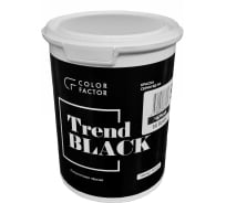 Краска ФАБРИКА ЦВЕТА износостойкая черная полуматовая EU BLACK 12 кг ТД000004119