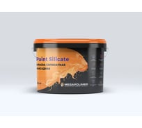 Краска MEGAPOLIMER Paint Silicate, силикатнаяя, фасадная, 14 кг 4627136412703