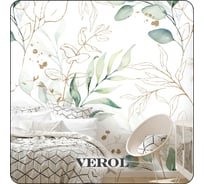 Фотообои 3D на стену флизелиновые Verol Листья 400x283 см, 11.32 м2, обои виниловые, водостойкие, обои для кухни моющиеся 280-ФФО-05786/