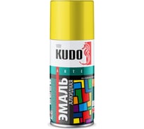 Эмаль универсальная KUDO желтая RAL-1018 210 мл KU-1013.1