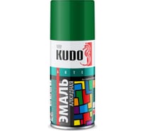 Эмаль универсальная KUDO зелёная RAL-6029 210 мл KU-10081.1