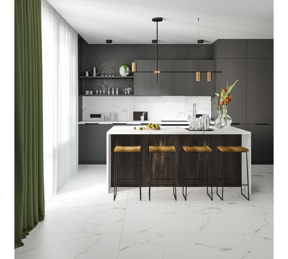 Керамогранит CULTO WHITE MARBLE 60x120 матовый, упаковка 1,44м2 УТ-99903675