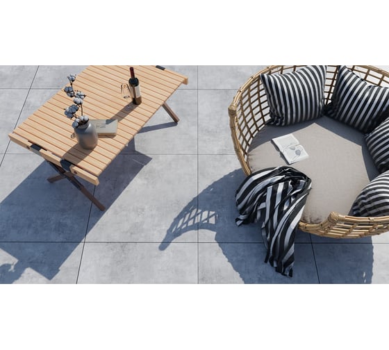 Керамогранит CULTO CEMENTO LIGHT 60x60 матовый, упаковка 1,44м2 УТ-99903938