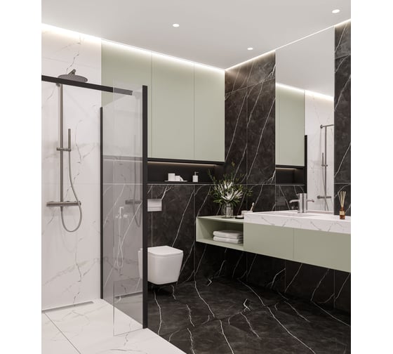 Керамогранит CULTO DARK MARBLE 60x120 матовый, упаковка 1,44 м2 УТ-99903673