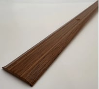 Стыкоперекрывающий алюминиевый порог Алком-М ПД 01 одноуровневый стык, 25x3 мм, 2700 мм, орех грецкий ПД01-0056