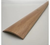 Стыкоперекрывающий алюминиевый порог Алком-М ПД 02 одноуровневый стык, 30x4.4 мм, 1800 мм, бук ПД02-0067