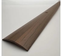 Стыкоперекрывающий алюминиевый порог Алком-М ПД 02 одноуровневый стык, 30x4.4 мм, 2700 мм, дуб темный ПД02-0052