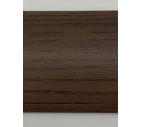 Стыкоперекрывающий алюминиевый порог Алком-М ПД 04 разноуровневый стык, 39.4x7.1 мм, 900 мм, дуб темный ПД04-0049