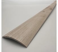 Стыкоперекрывающий алюминиевый порог Алком-М ПД 02 одноуровневый стык, 30x4.4 мм, 2700 мм, ива светлая ПД02-0016