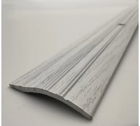 Стыкоперекрывающий алюминиевый порог Алком-М ПД 04 разноуровневый стык, 39.4x7.1 мм, 1800 мм, дуб санта ПД04-0011