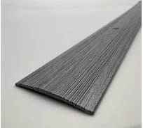 Стыкоперекрывающий алюминиевый порог Алком-М ПД 03 одноуровневый стык, 38x3 мм, 1800 мм, дерево тиковое ПД03-0019