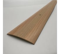 Стыкоперекрывающий алюминиевый порог Алком-М ПД 05 одноуровневый стык, 60x5.8 мм, 1350 мм, бук ПД05-0066