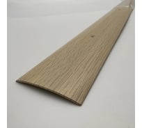 Стыкоперекрывающий алюминиевый порог Алком-М ПД 05 одноуровневый стык, 60x5.8 мм, 1800 мм, груша ПД05-0071