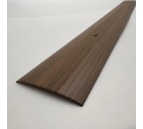 Стыкоперекрывающий алюминиевый порог Алком-М ПД 05 одноуровневый стык, 60x5.8 мм, 2700 мм, дуб темный ПД05-0052
