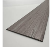 Стыкоперекрывающий алюминиевый порог Алком-М ПД 06 одноуровневый стык, 80x3 мм, 900 мм, дуб пепельный ПД06-0005