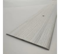 Стыкоперекрывающий алюминиевый порог Алком-М ПД 06 одноуровневый стык, 80x3 мм, 1800 мм, дуб санта ПД06-0011 34194691