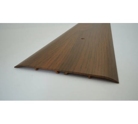 Стыкоперекрывающий алюминиевый порог Алком-М ПД 13 одноуровневый стык, 100x3 мм, 900 мм, дуб темный ПД13-0049