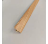 Стыкоперекрывающий Т образный алюминиевый порог Алком-М ПД 09 одноуровневый стык, 18x9 мм, 1350 мм, бук ПД09-0066