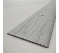 Стыкоперекрывающий алюминиевый порог Алком-М ПД 06 одноуровневый стык, 80x3 мм, 1350 мм, ясень белый ПД06-0030 34196077