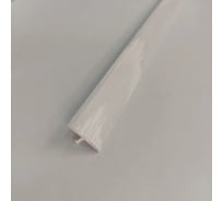 Стыкоперекрывающий Т образный алюминиевый порог Алком-М ПД 09 одноуровневый стык, 18x9 мм, 900 мм, ясень белый ПД09-0029