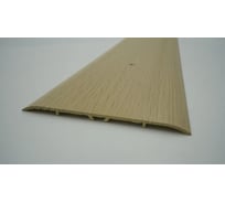 Стыкоперекрывающий алюминиевый порог Алком-М ПД 13 одноуровневый стык, 100x3 мм, 2700 мм, груша ПД13-0072