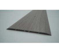 Стыкоперекрывающий алюминиевый порог Алком-М ПД 13 одноуровневый стык, 100x3 мм, 1800 мм, дуб пепельный ПД13-0007