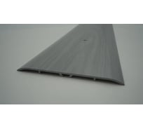 Стыкоперекрывающий алюминиевый порог Алком-М ПД 13 одноуровневый стык, 100x3 мм, 2700 мм, дуб серый ПД13-0028