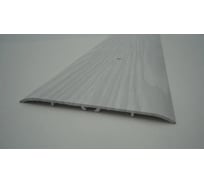 Стыкоперекрывающий алюминиевый порог Алком-М ПД 13 одноуровневый стык, 100x3 мм, 2700 мм, ясень белый ПД13-0032 34197637