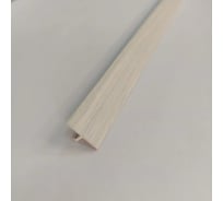 Стыкоперекрывающий Т образный алюминиевый порог Алком-М ПД 09 одноуровневый стык, 18x9 мм, 2700 мм, дуб шато ПД09-0036