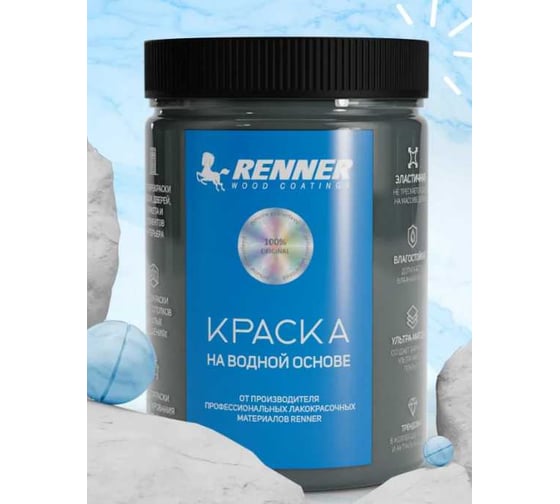 Краска для мебели и интерьера RENNER цвет: 505, 0,7 кг 0,7-505