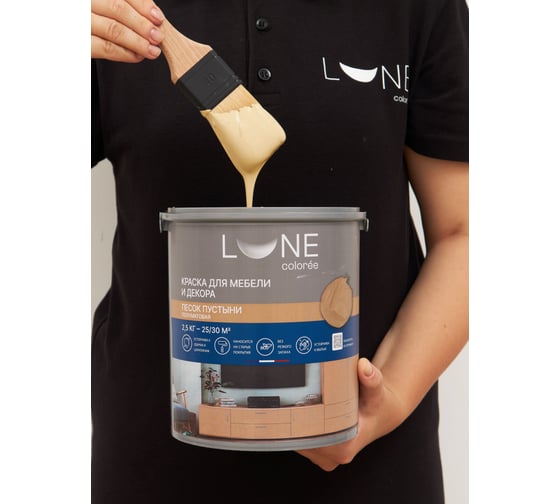 Краска для мебели и декора Lune Coloree полуматовая цвет Песок пустыни, 2.5 кг 41390