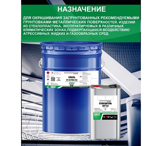 Эмаль HardMax УР-2К PRO 233.10 МТ RAL 6005 4690417108602