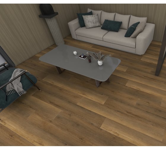 Кварц виниловый ламинат FloorBee Project Дуб Апальта 4 мм (2,66 кв.м.) Т0029772