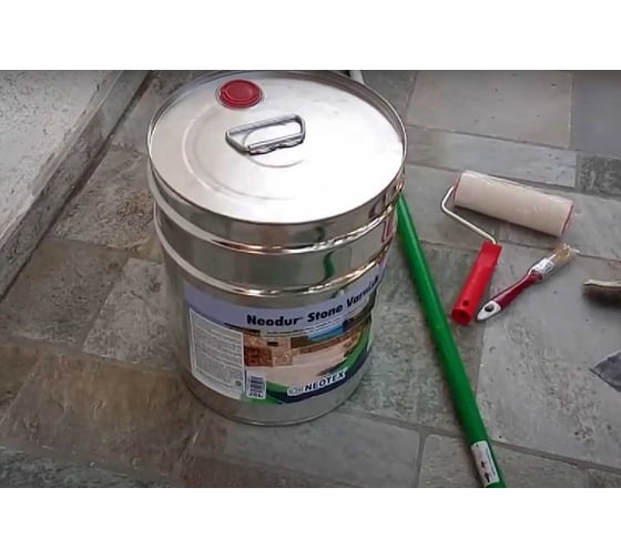 Акриловый УФ стойкий прозрачный лак NEOTEX Neodur Stone Varnish 4л 12950400