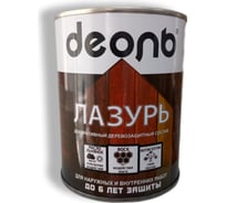 Лазурь декоративный деревозащитный состав Деоль Пепельный полуглянцевый 0,75 л 00032682