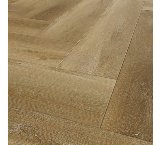 Каменно-полимерная плитка (SPC) Natisston RUBIS ёлка, 600x125x3.5 мм, площадью 2.25 кв. м Ulriken 5003-04 1