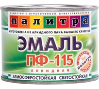 Эмаль Палитра черная ПФ-115 1.9 кг 4610001250500