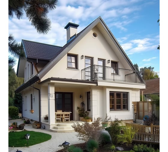 Краска колерованная Goodhim D2 RAL 075 92 05 водно-дисперсионная, фасадная TN стандарт База А, 14 кг 11364