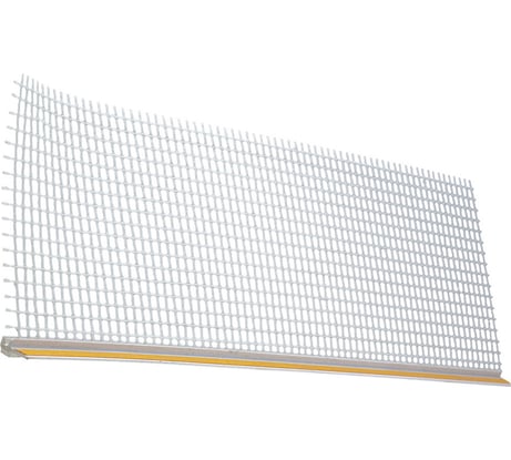 Профиль GAVIAL ПВХ Примыкающий с сеткой 6мм СТАНДАРТ (без резинового пыльника) 2,4м 169