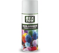 Алкидная универсальная эмаль REXTON RT-100.20 белая глянцевая, аэрозоль, 520 мл 56591