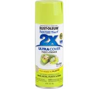Универсальная акрило-алкидная эмаль RUST-OLEUM салатовый, глянцевый, спрей 0,34кг 249104