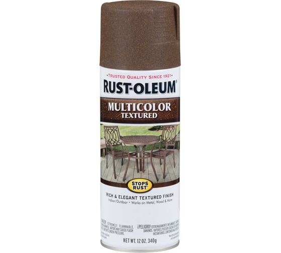 Многоцветная текстурная эмаль RUST-OLEUM коричневый осенний, спрей 0,34кг 223523