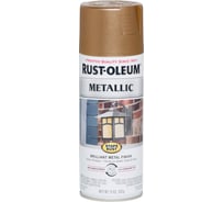 Антикоррозийная эмаль с эффектом металлика RUST-OLEUM античная латунь, спрей 0,312кг 7274830