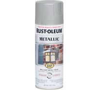 Антикоррозийная эмаль с эффектом металлика RUST-OLEUM матовый никель, спрей 0,312кг 7277830