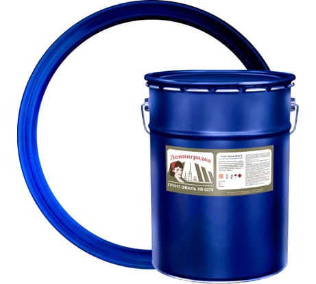 Грунт-эмаль ЛЕНИНГРАДКА ХВ-0278 25 кг белый УТ000010321